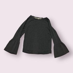 Lauren Conrad (Kohl’s) Women’s Angel Sleeve Blouse Size S Grey
